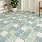 Adesivo Vinilico Lavavel Para Piso Textura Terrazzo Verde 500