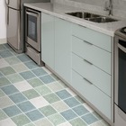 Adesivo Vinilico Lavavel Para Piso Textura Terrazzo Verde 500