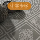 Adesivo Vinilico Lavavel Para Piso Texturizado Portugues Cinza