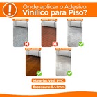 Adesivo Vinilico Lavavel Para Piso Texturizado Quadrado Branco