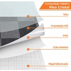 Adesivo Vinilico Lavavel Para Piso Texturizado Quadrado Cinza