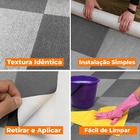 Adesivo Vinilico Lavavel Para Piso Texturizado Quadrado Cinza