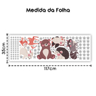 Adesivos De Parede Decorativo Animais Bichinhos Estrelas - Co