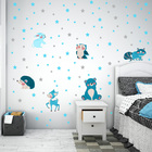 Adesivos De Parede Decorativo Animais Bichinhos Estrelas - Co