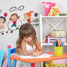 Adesivos de Parede Infantil Meninas Brincando