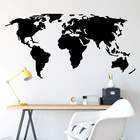 Adesivos De Parede Mapa-mundi Padrão Sihueta-es 75x147