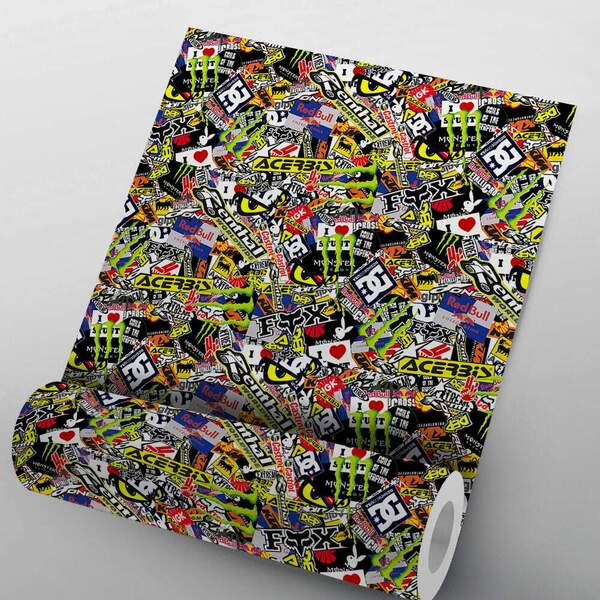 Adesivos Sticker Bomb Mod - 05-p 50x100cm