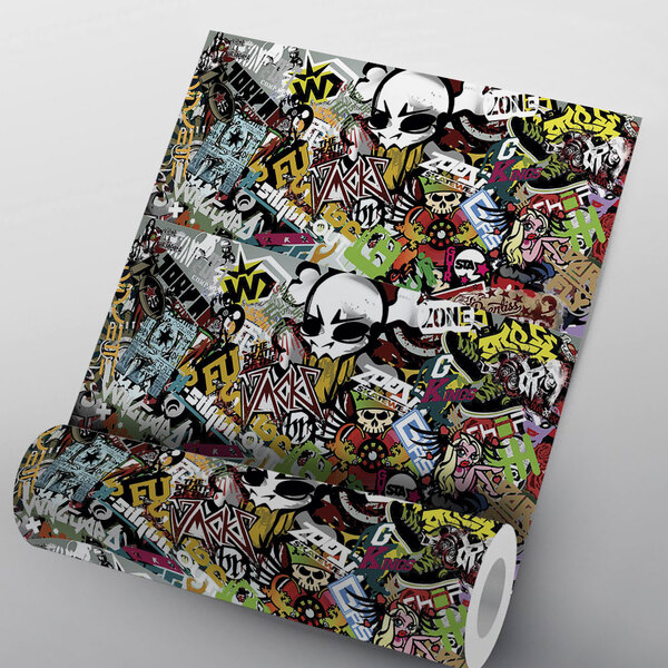 Adesivos Sticker Bomb Mod - 16-p 50x100cm