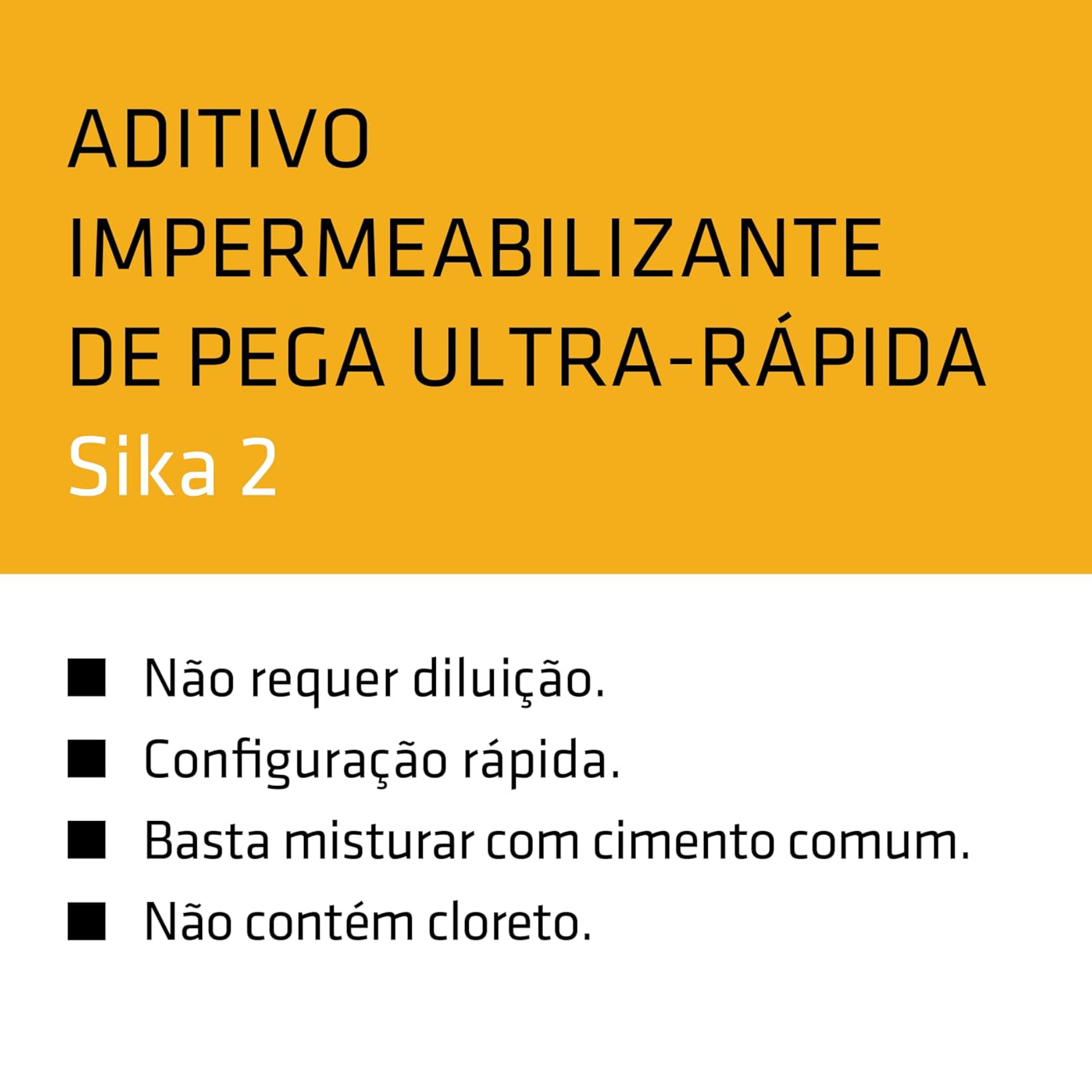 Aditivo Impermeabilizante Sika-2 1L Branco