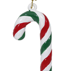 Adorno Candy Cane para Árvore Plástico Verde, Vermelho e Branco 18x4x1cm Cromus