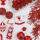 Adorno Cavalo para Mesa Plástico Vermelho 10x10x2cm Cromus