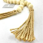 Adorno Colar Decorativo De Madeira Bege Mart