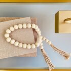 Adorno Colar Decorativo De Madeira Bege Mart