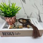 Adorno Colar Decorativo Japamala Marrom Luxo