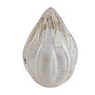 Adorno De Cristal Murano Branco Pinha 3016 São Marcos St2056