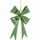 Adorno De Natal Metal Verde Cromus 14x9cm