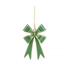 Adorno De Natal Metal Verde Cromus 14x9cm