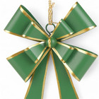 Adorno De Natal Metal Verde Cromus 14x9cm
