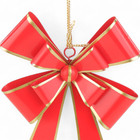 Adorno De Natal Metal Vermelho Cromus 17x11cm