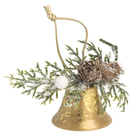 Adorno De Natal Plástico Dourado Cromus 5x5,5cm