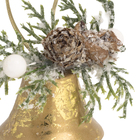 Adorno De Natal Plástico Dourado Cromus 5x5,5cm