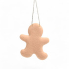 Adorno De Natal Plástico e Tecido Marrom Cromus 10x9cm