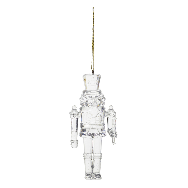 Adorno De Natal Plástico e Tecido Incolor Cromus 12,5x5cm