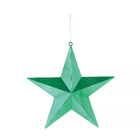 Adorno De Natal Plástico Verde Cromus 20x20cm