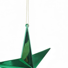 Adorno De Natal Plástico Verde Cromus 20x20cm