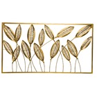 Adorno De Parede Jardim Dourado 100x54cm