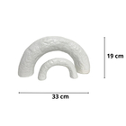 Adorno Decor Em Resina Arcos Simbólicos