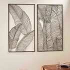 Adorno Decorativo De Parede Em Metal Verde 103x59x1 Cm - D'ro