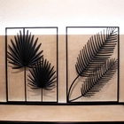 Adorno Decorativo De Parede Preto 65x45x1 Cm M02 - D'rossi