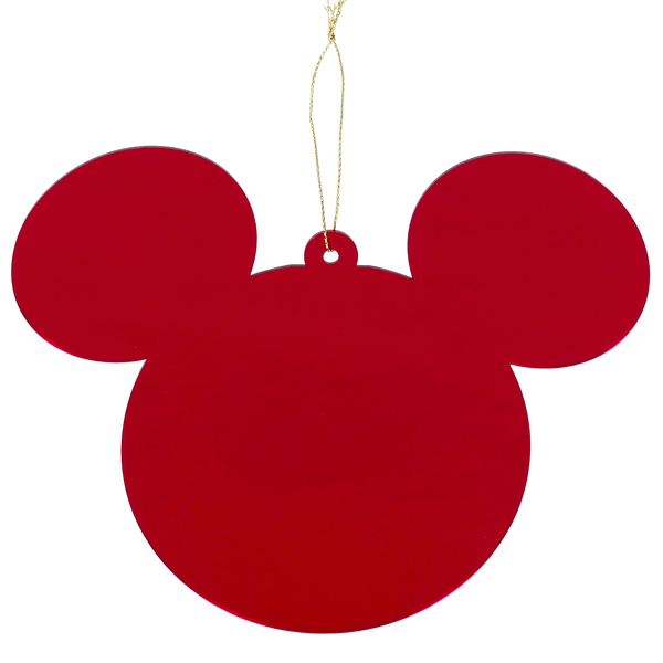 Adorno Disney para Árvore Plástico Vermelho 12x15cm Cromus