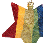 Adorno Estrela para Árvore Plástico Colorido 12x12x3cm Cromus