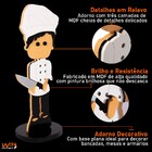 Adorno Mini Chef De Cozinha Decoração Cozinha Mdf
