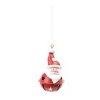 Adorno Noel para Árvore Metal Resina Verde 5,5x7,5cm Cromus