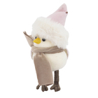 Adorno Pássaro para Árvore Tecido Colorido 9x7cm Cromus