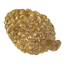 Adorno Pinha para Mesa Resina Ouro 8x14x8cm Cromus