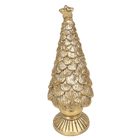 Adorno Pinheiro para Árvore Cerâmica Ouro 20x7x7cm Cromus