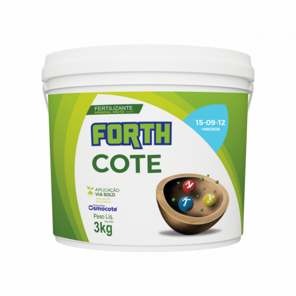 Adubo Fertilizante Npk Forth Osmocote 15-09-12 Balde De 3kg