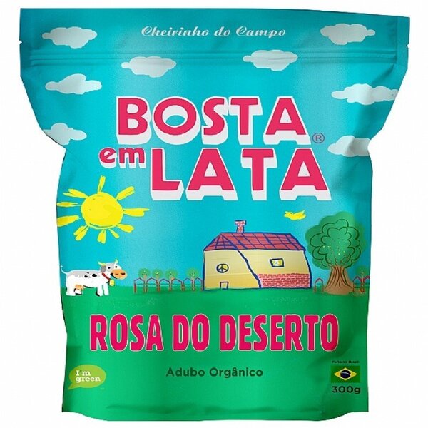 Adubo Orgânico Solúvel Bosta Em Lata Rosa Do Deserto 300 Gram