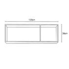 Aéreo 120 Cm 3 Portas Branco - Poquema