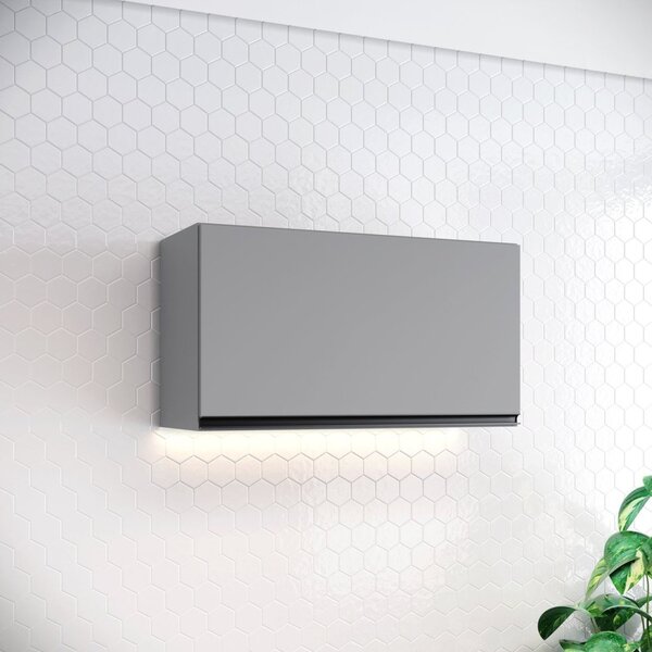 Aéreo 1 Porta Basculante 800mm Diva Cinza Cinza