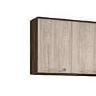 Aéreo 3 Portas Fit 120 Amendoa Rustic/arezzo Rustic Nicioli