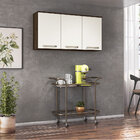 Aéreo 3 Portas Fit 120 Amendoa Rustic/off White Cristal Nicio