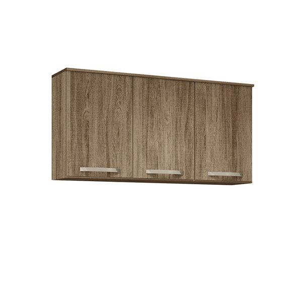 Aéreo 3 Portas Fit 120 Carvalho Rustic Nicioli