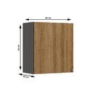 Aéreo 60cm Vivenda 1 Porta Thb Grafite Mel