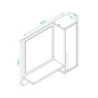 Aereo Banheiro 1 Prateleira 1 Espelho Branco Mdp 15mm