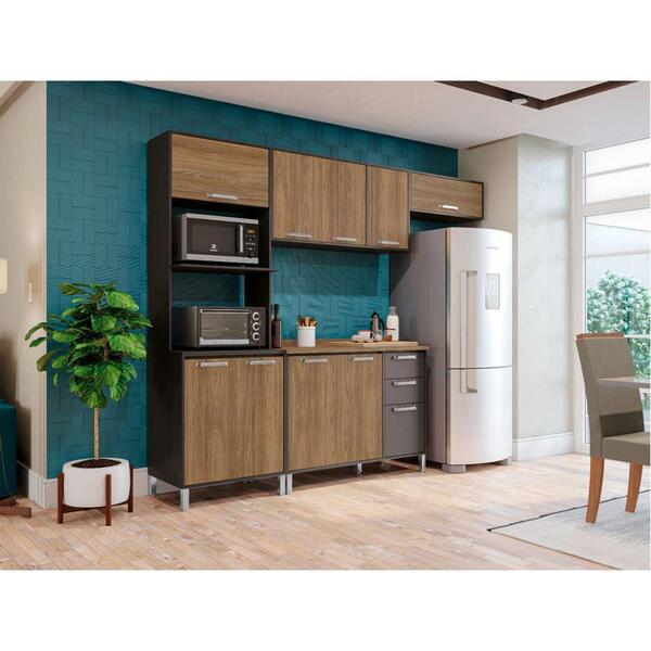 Aéreo Basculante 1 Porta 80cm Em Mdp Preto Fosco